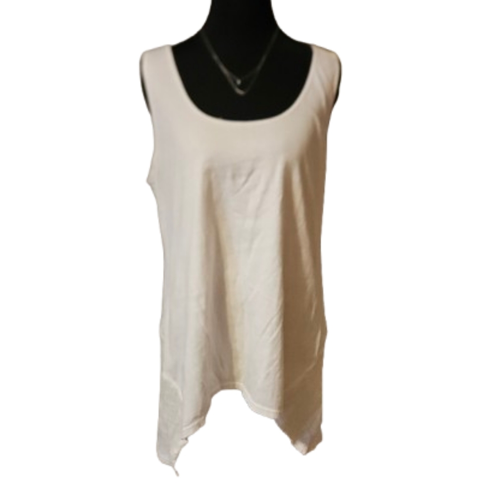 XCVI womens Large White Tank Top - Picture 1 of 7